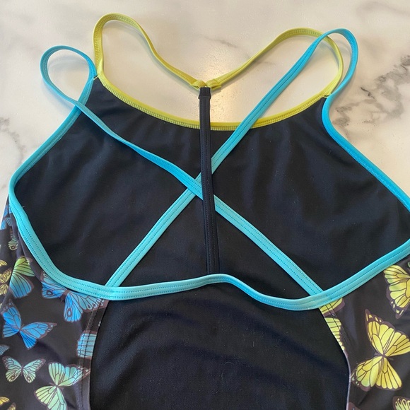Nike girls butterfly swimsuit size large. - Picture 6 of 12